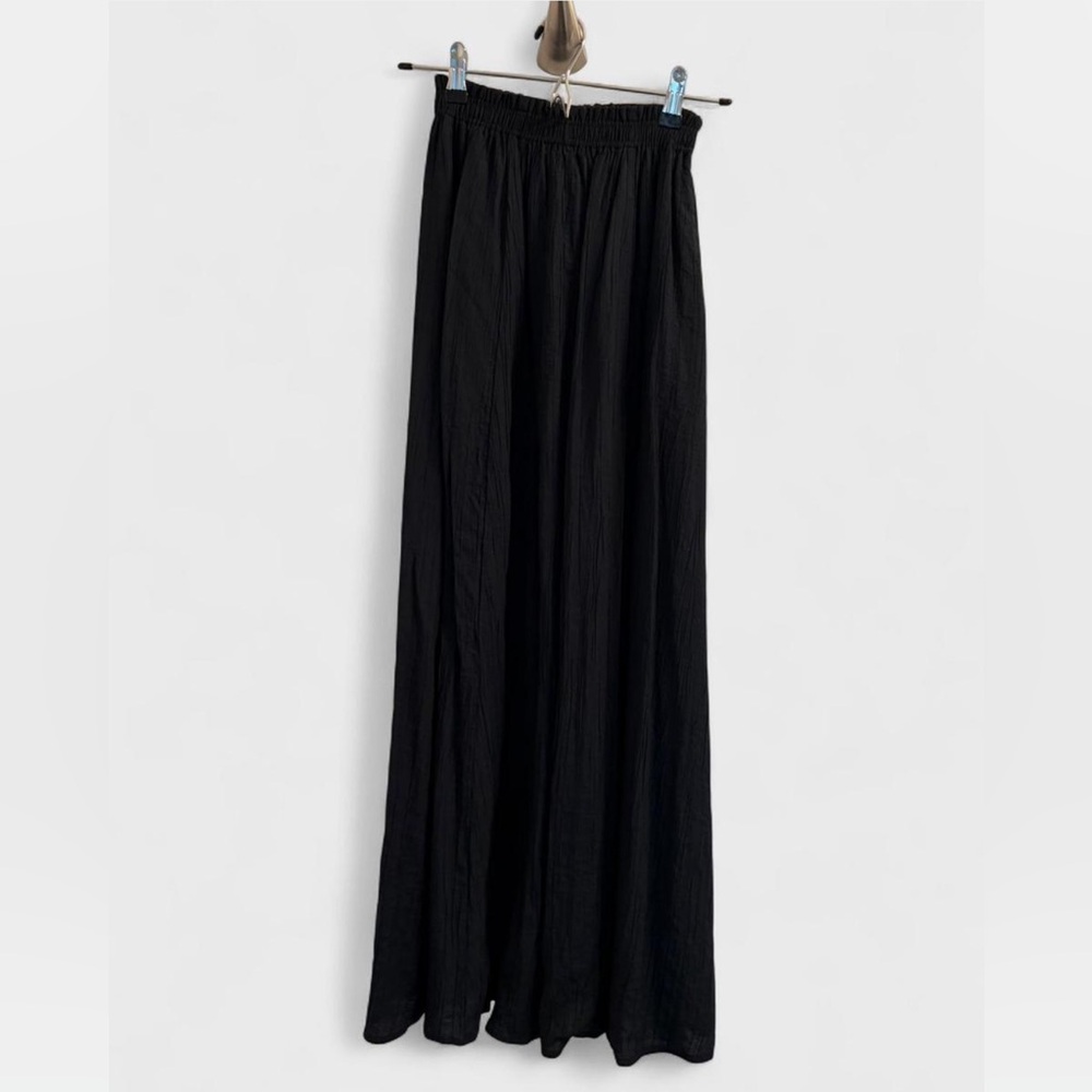 Abercrombie & Fitch Black Elastic Waist Maxi Skirt